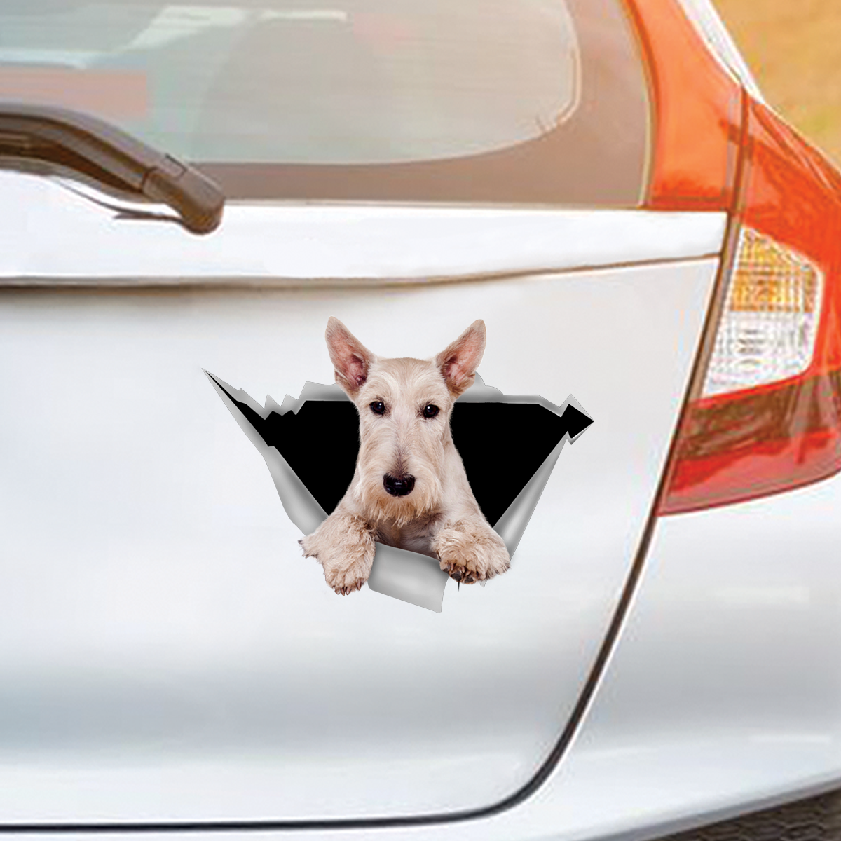 We Like Riding In Cars – Scottish Terrier Auto-/Tür-/Kühlschrank-/Laptop-Aufkleber V1