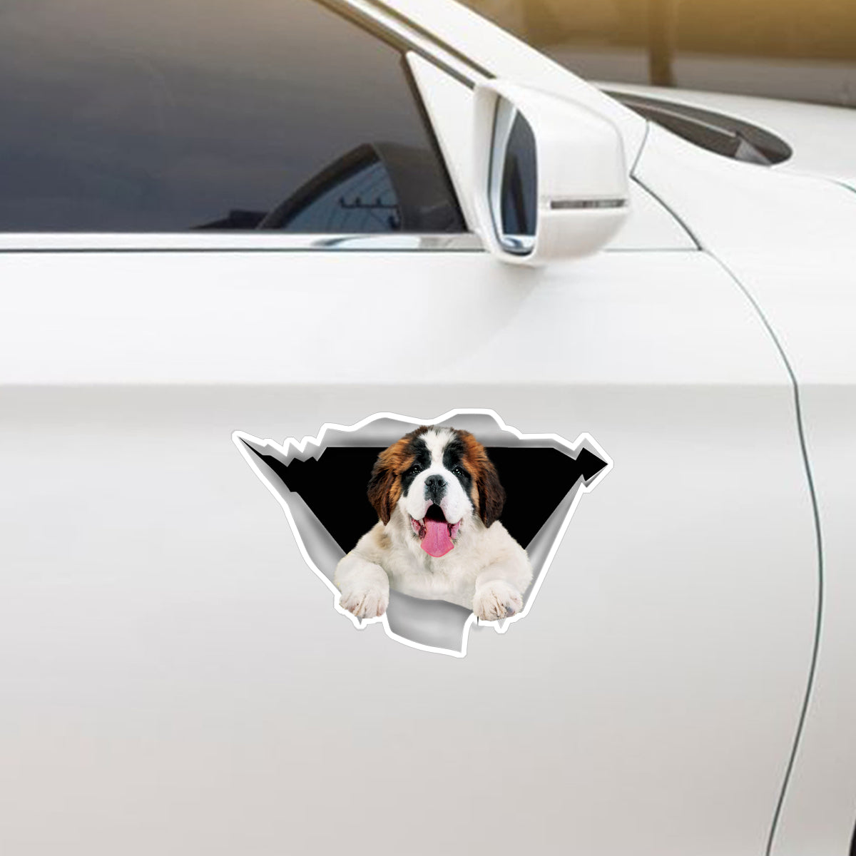We Like Riding In Cars - St. Bernard Car/ Door/ Fridge/ Laptop Sticker V1