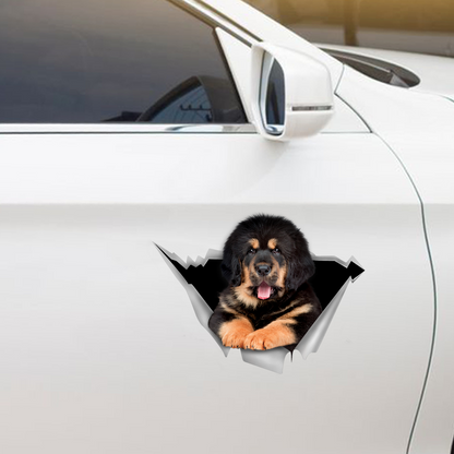 We Like Riding In Cars - Tibetan Mastiff Car/ Door/ Fridge/ Laptop Sticker V1