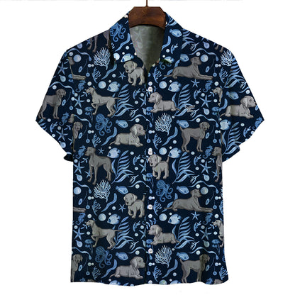 Braque de Weimar - Chemise hawaïenne V4