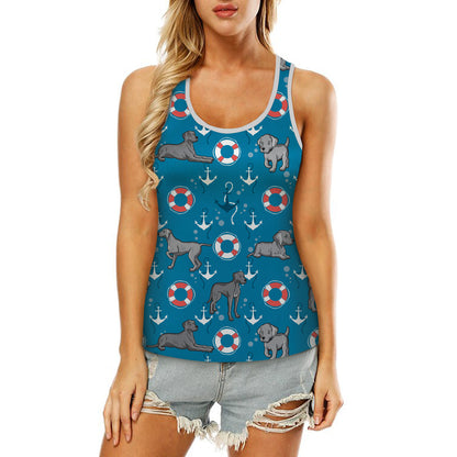 Weimaraner - Hawaiian Tank Top V2