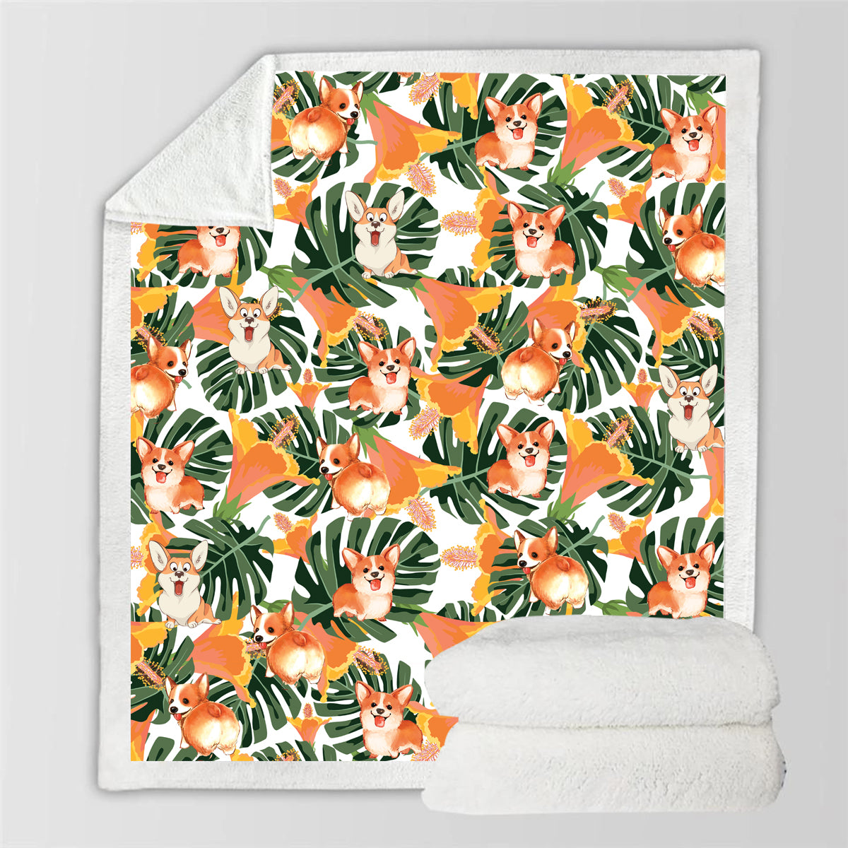 Welsh Corgi - Colorful Blanket V2