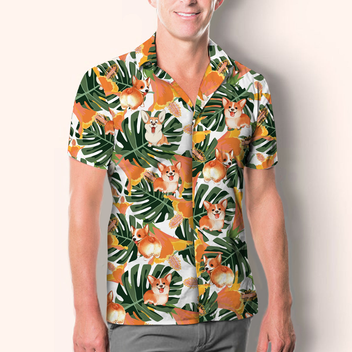 Welsh Corgi - Hawaiian Shirt V2