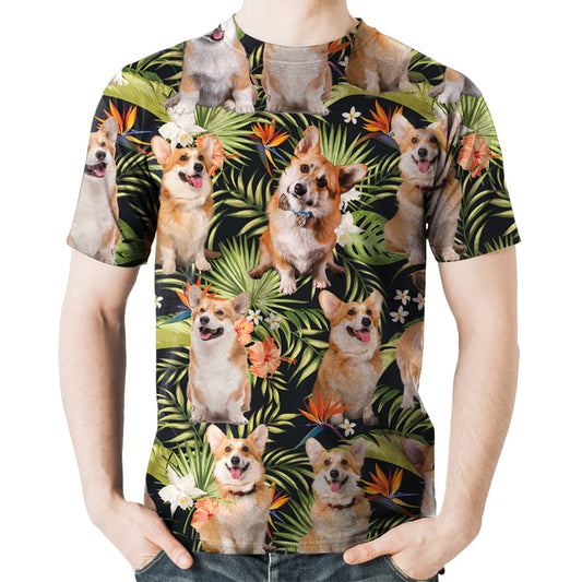 Welsh Corgi - Hawaiian T-Shirt V1