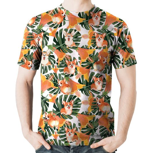 Welsh Corgi - T-Shirt Hawaïen V2
