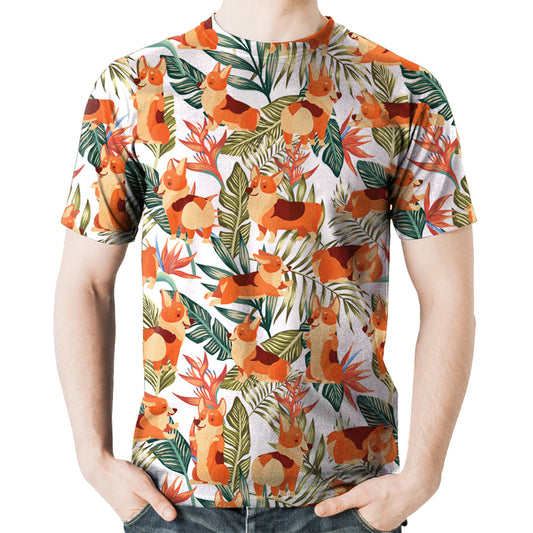 Welsh Corgi - T-Shirt Hawaïen V3