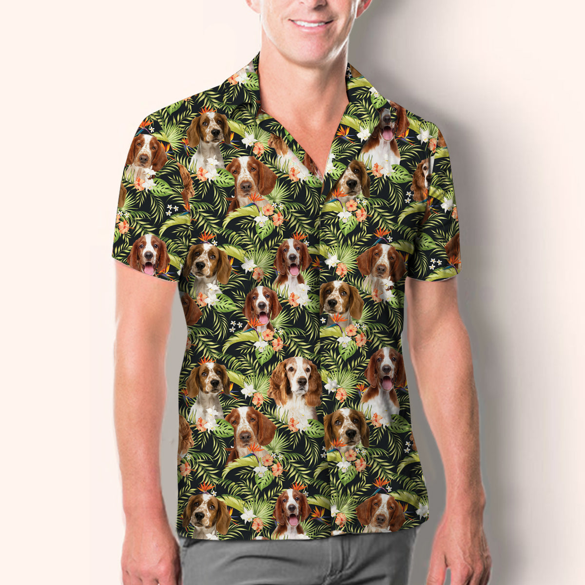 Welsh Springer Spaniel - Hawaiian Shirt V2