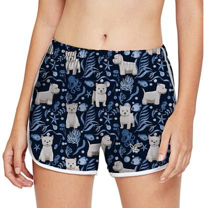 West Highland White Terrier - Colorful Women's Running Shorts V4