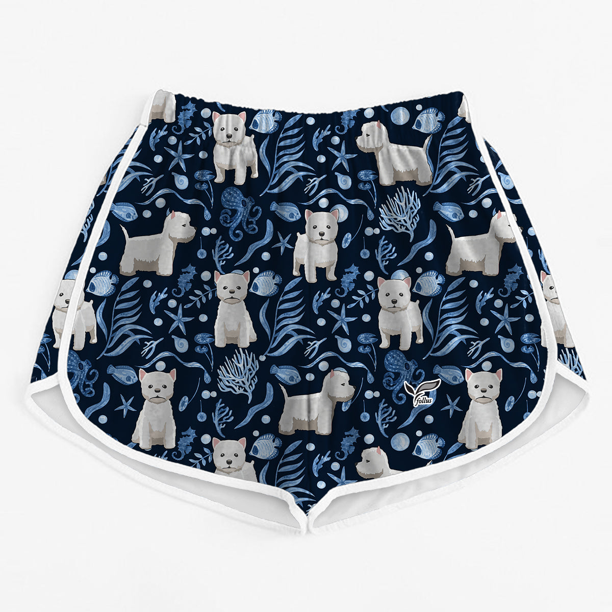 West Highland White Terrier - Colorful Women's Running Shorts V4
