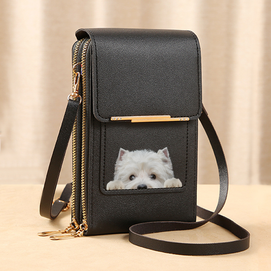 West Highland White Terrier - Touch Screen Phone Wallet Case Crossbody Purse V1