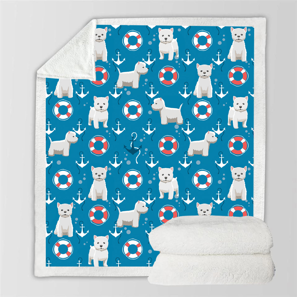 West Highland White Terrier - Colorful Blanket V2