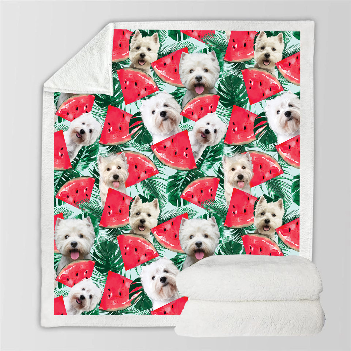 West Highland White Terrier - Colorful Blanket V3