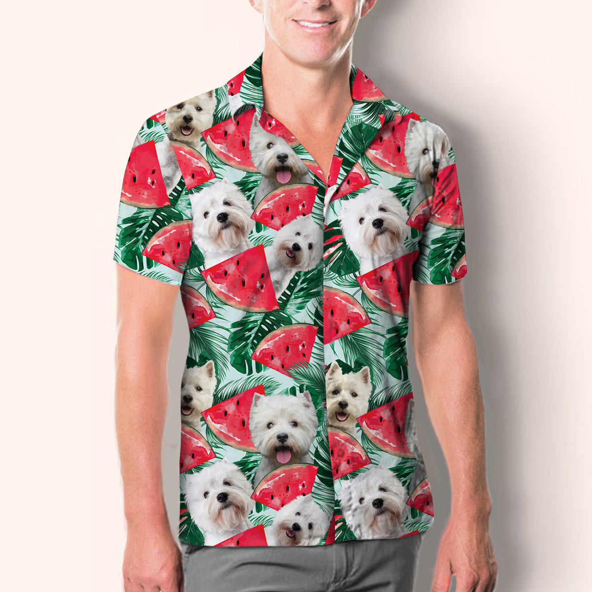 West Highland White Terrier - Hawaiian Shirt V1