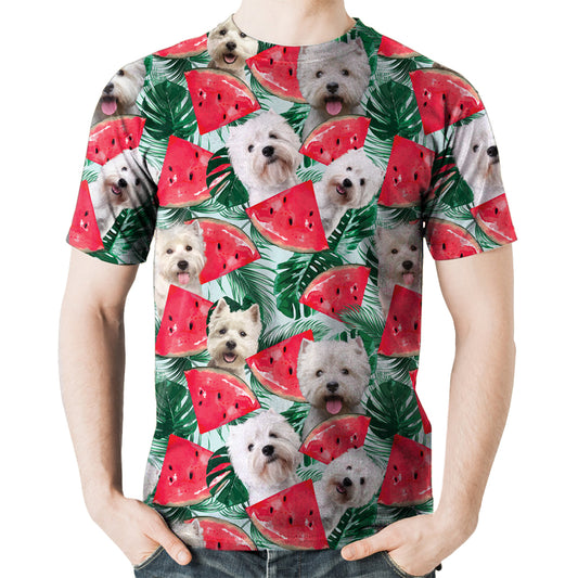 West Highland White Terrier - T-Shirt hawaïen V1