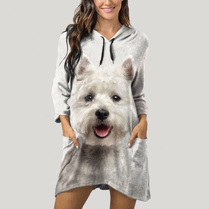 West Highland White Terrier Mom - Hoodie With Ears V1