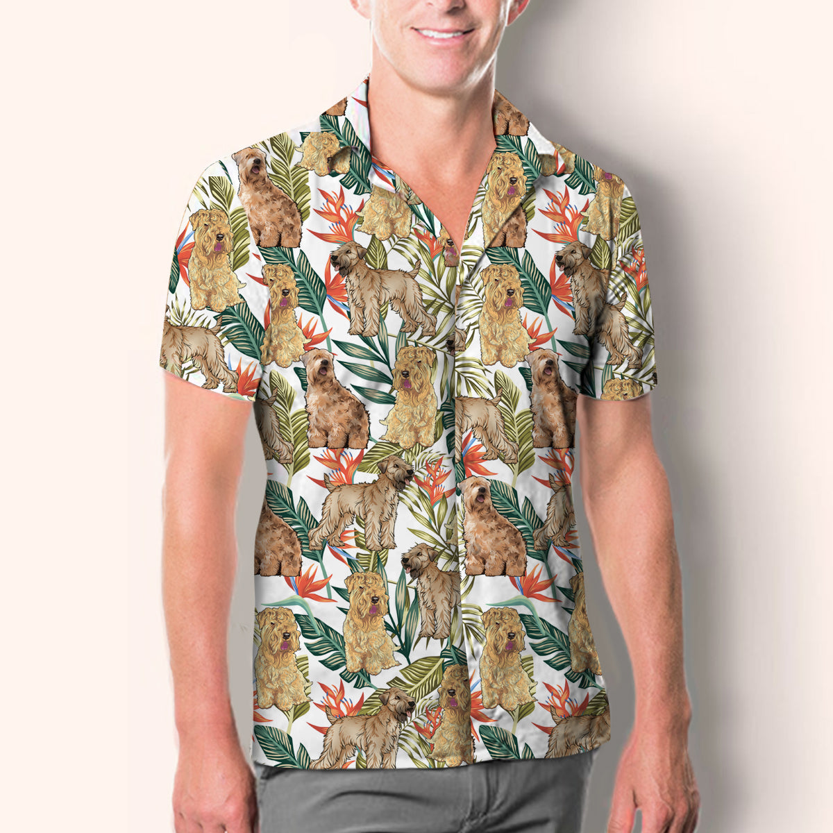 Wheaten Terrier - Hawaiian Shirt V2