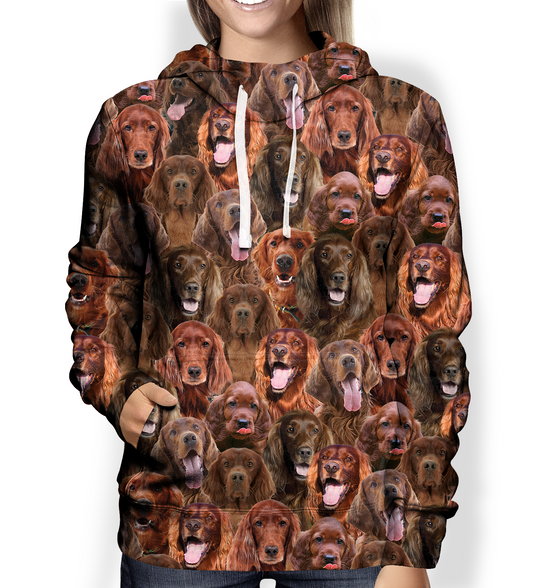 Sie werden einen Haufen irischer Setter haben - Hoodie V1