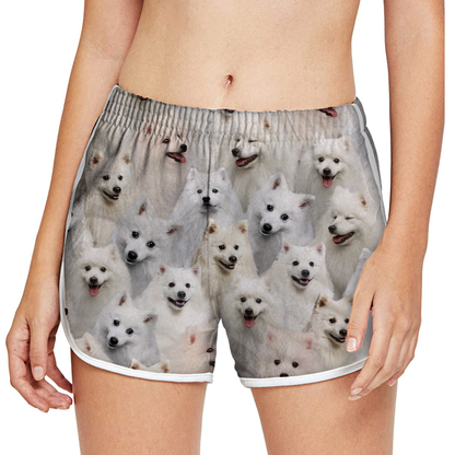 Aura un groupe de spitz japonais - Short de course pour femmes V1
