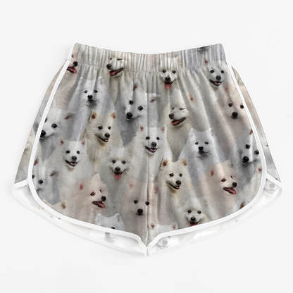 Aura un groupe de spitz japonais - Short de course pour femmes V1