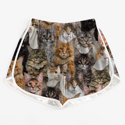 You Will Have A Bunch Of Maine Coon Cats - Women's Running Shorts V1