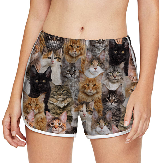 You Will Have A Bunch Of Maine Coon Cats - Women's Running Shorts V1