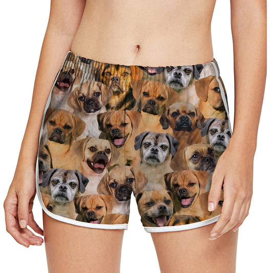 Will Have A Bunch Of Puggles - Women's Running Shorts V1