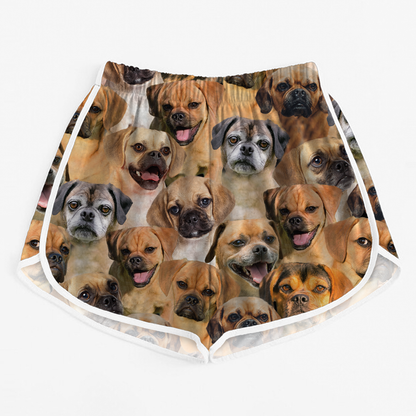 Will Have A Bunch Of Puggles - Short de course pour femmes V1