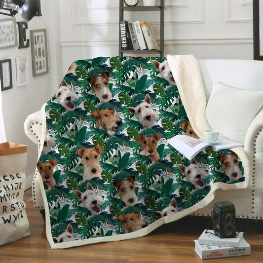 Wire Fox Terrier - Colorful Blanket V2