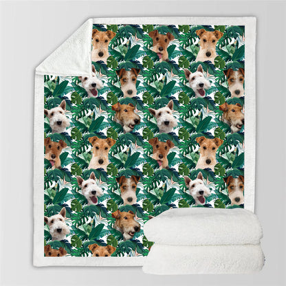 Wire Fox Terrier - Colorful Blanket V2