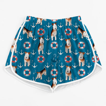 Wire Fox Terrier - Colorful Women's Running Shorts V1