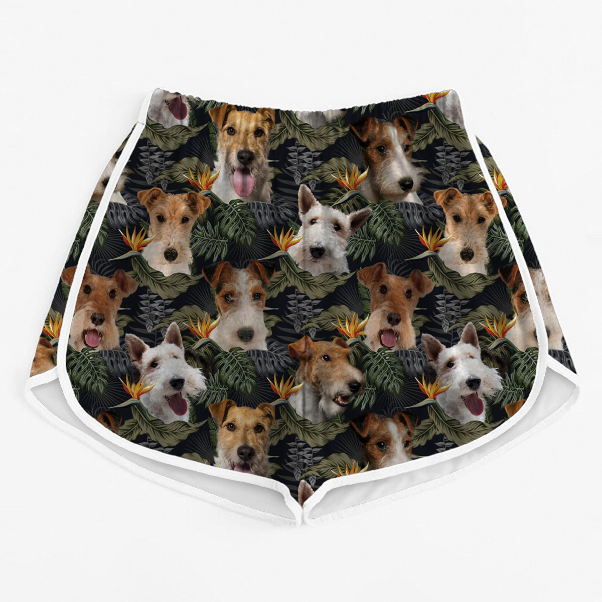 Wire Fox Terrier - Bunte Damen-Laufshorts V3
