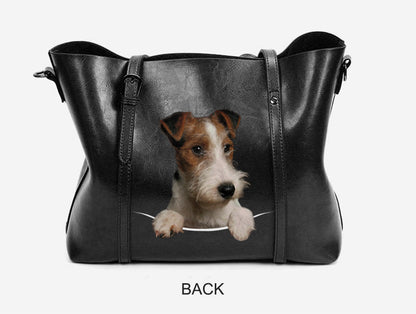 Wire Fox Terrier Einzigartige Handtasche V1