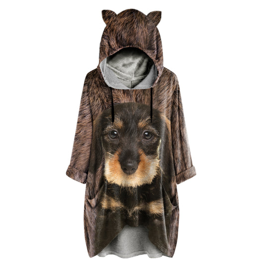 Wire Haired Dachshund Mom - Hoodie With Ears V1