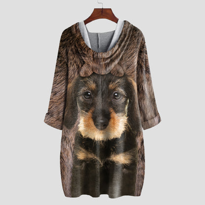 Wire Haired Dachshund Mom - Hoodie With Ears V1