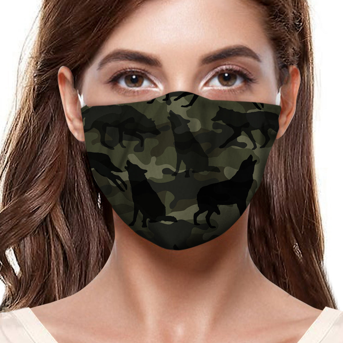 Masque F camouflage Wolf V1