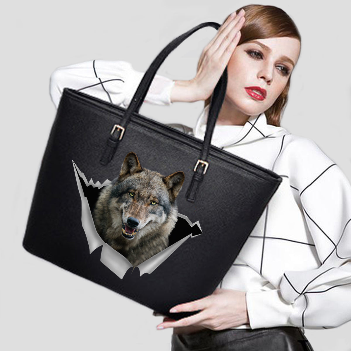 Wolf-Einkaufstasche V1