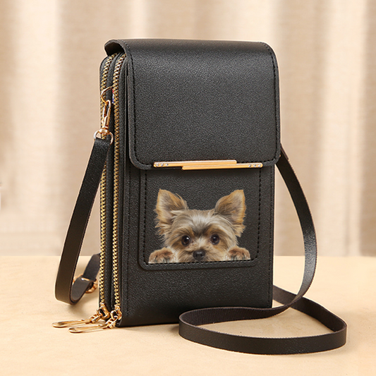 Yorkshire Terrier - Touch Screen Phone Wallet Case Crossbody Purse V1