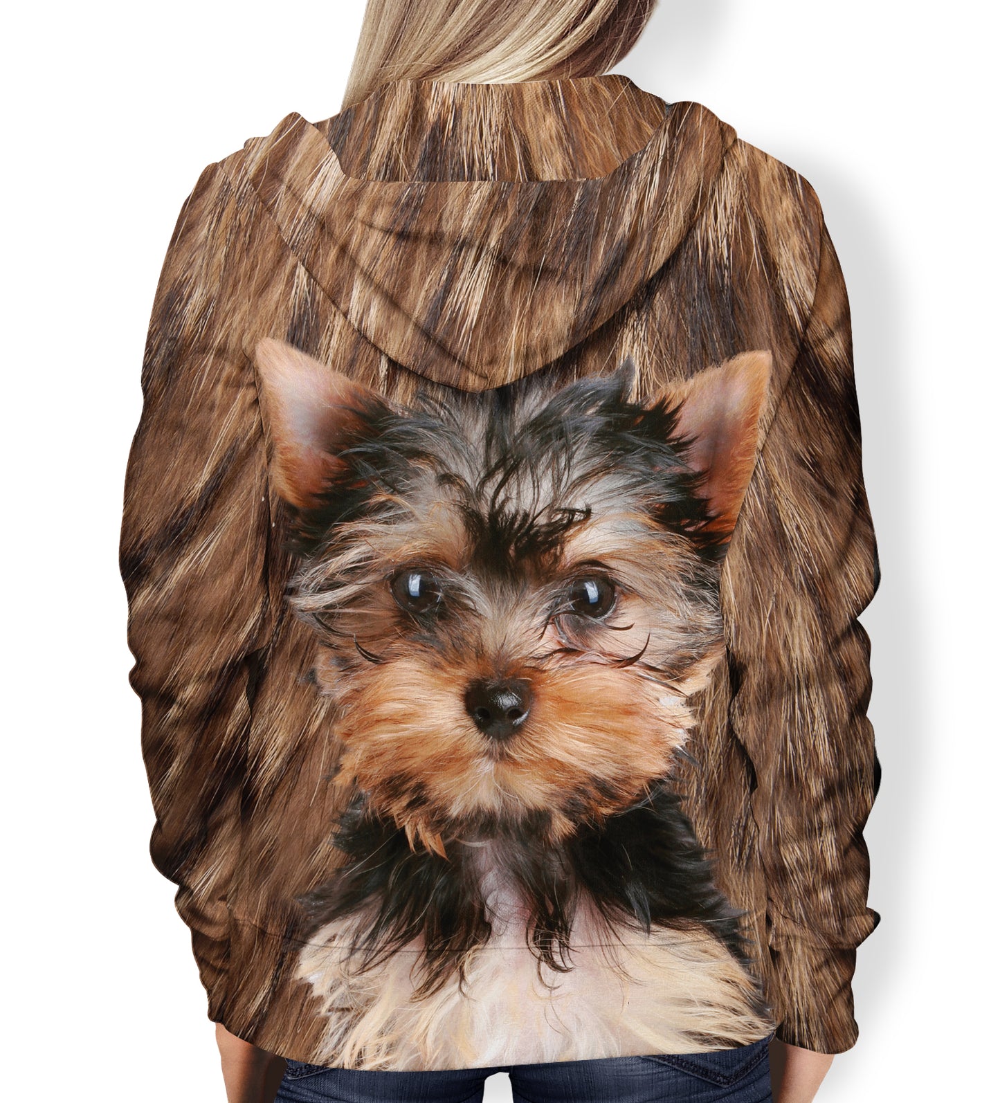 Sweat à capuche Yorkshire Terrier - All Over V2