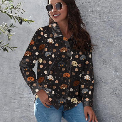 You Need Some Cookies And Dachshund - Follus Women's Long-Sleeve Shirt 035