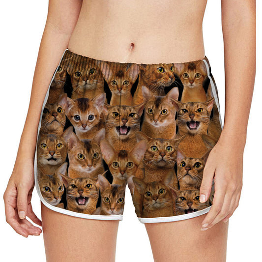 You Will Have A Bunch Of Abyssinian Cats - Women's Running Shorts V1