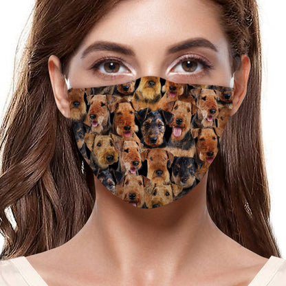 Sie werden einen Haufen Airedale Terrier F-Maske haben