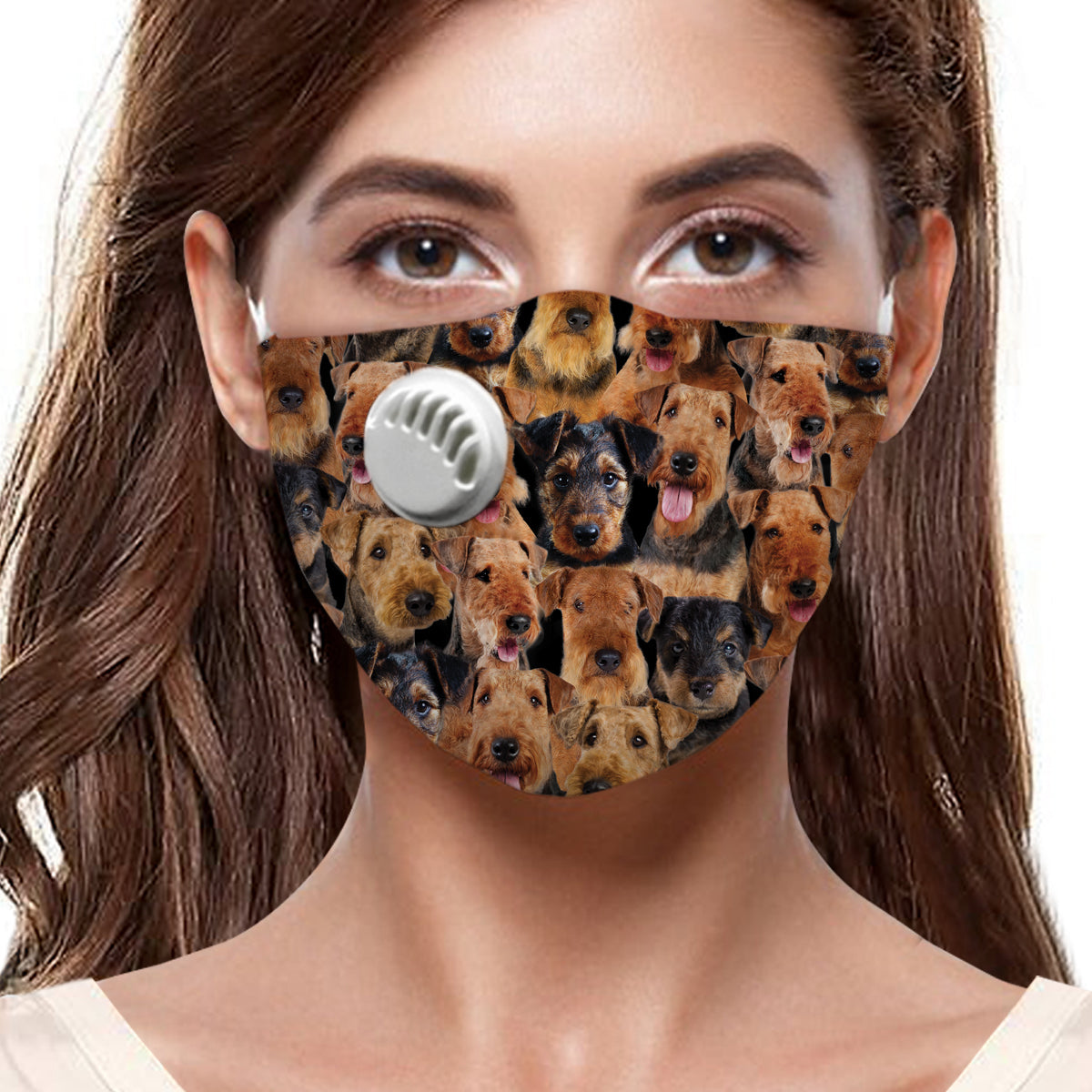 Vous aurez un tas de masques F Airedale Terriers
