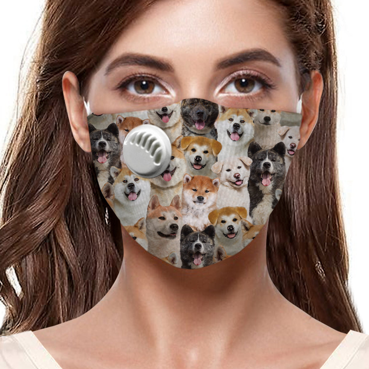 Sie werden eine Menge Akita Inus F-Maske haben