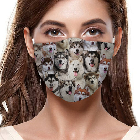 Sie werden einen Haufen Alaskan Malamutes F-Maske haben