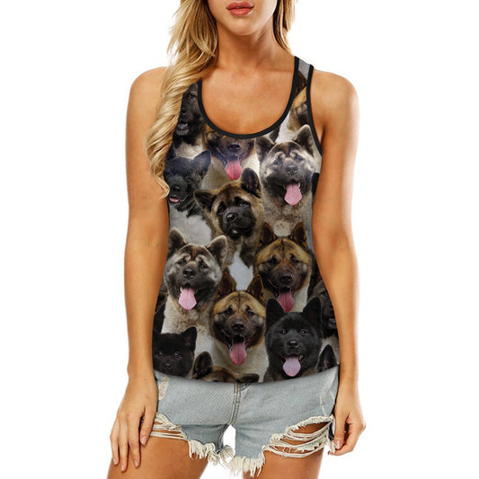 You Will Have A Bunch Of American Akitas - Hollow Tank Top V1