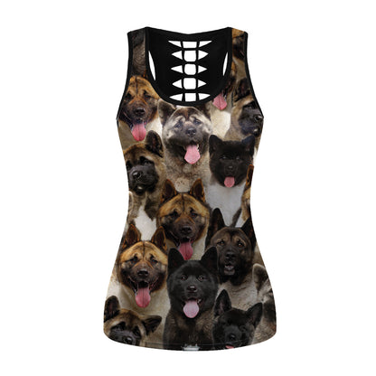 You Will Have A Bunch Of American Akitas - Hollow Tank Top V1
