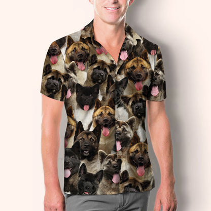 Vous aurez un tas d'Akitas américains - Chemise V1