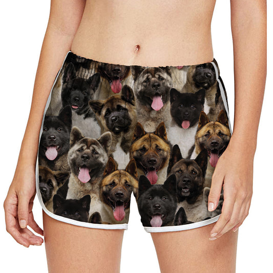 You Will Have A Bunch Of American Akitas - Women's Running Shorts V1