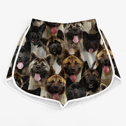You Will Have A Bunch Of American Akitas - Women's Running Shorts V1