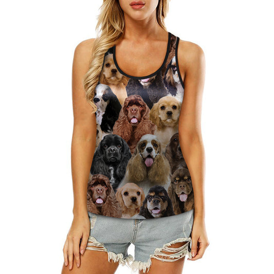 You Will Have A Bunch Of American Cocker Spaniels - Hollow Tank Top V1